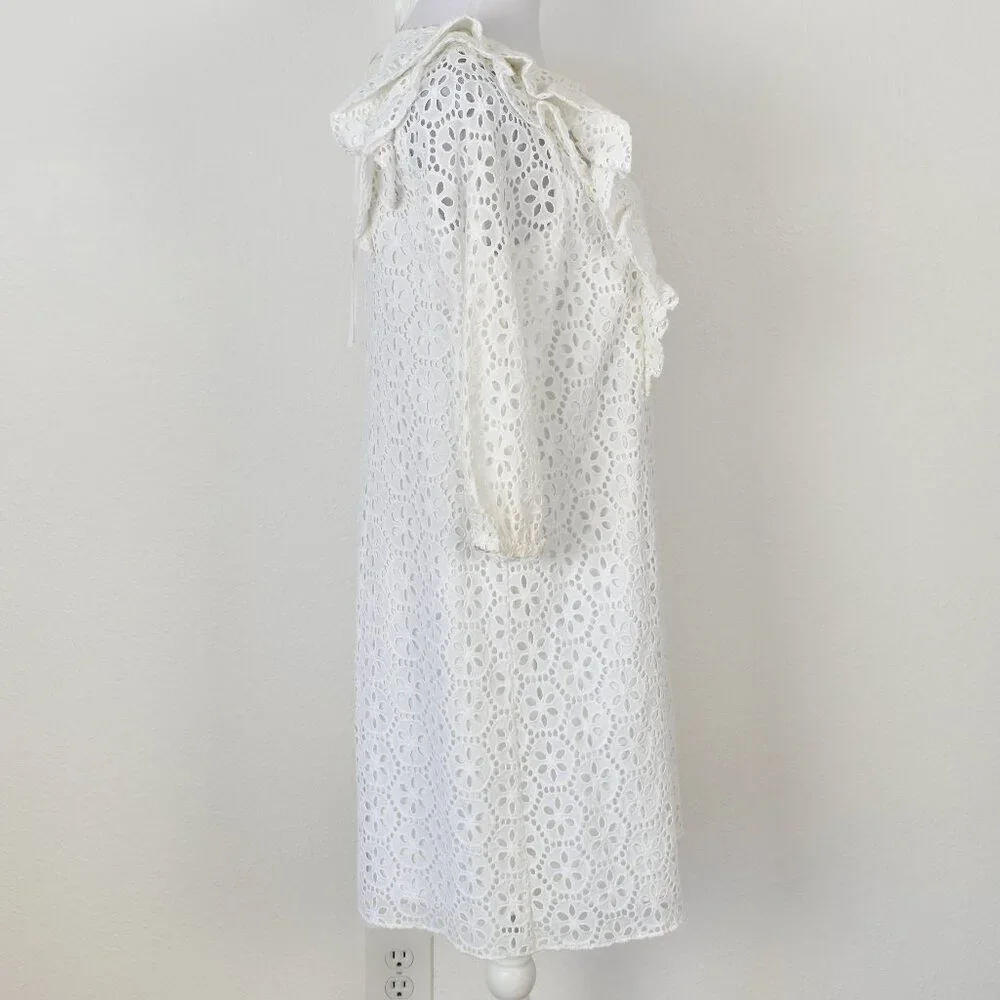 Lilly Pulitzer Primm Sand Dollar Eyelet Shift Dress White NEW - M - Picture 11 of 13